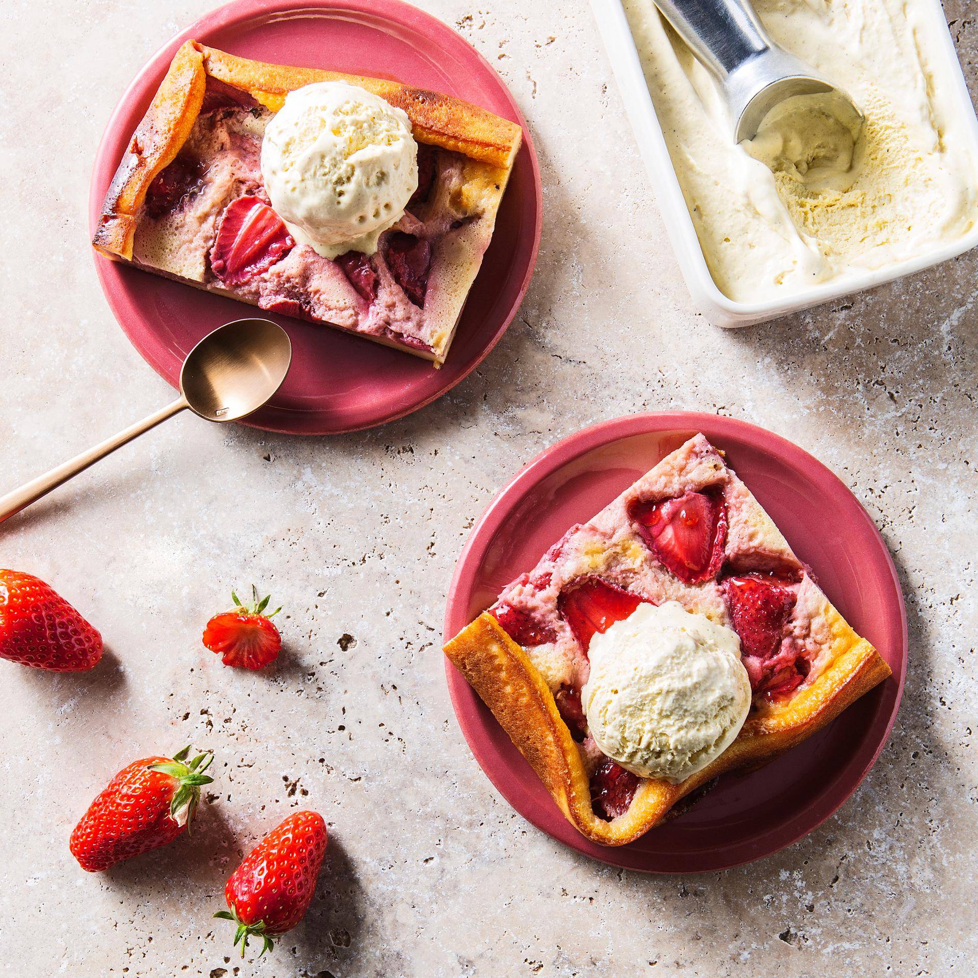 Erdbeeren Clafoutis - Rezepte Cake Factory | Tefal