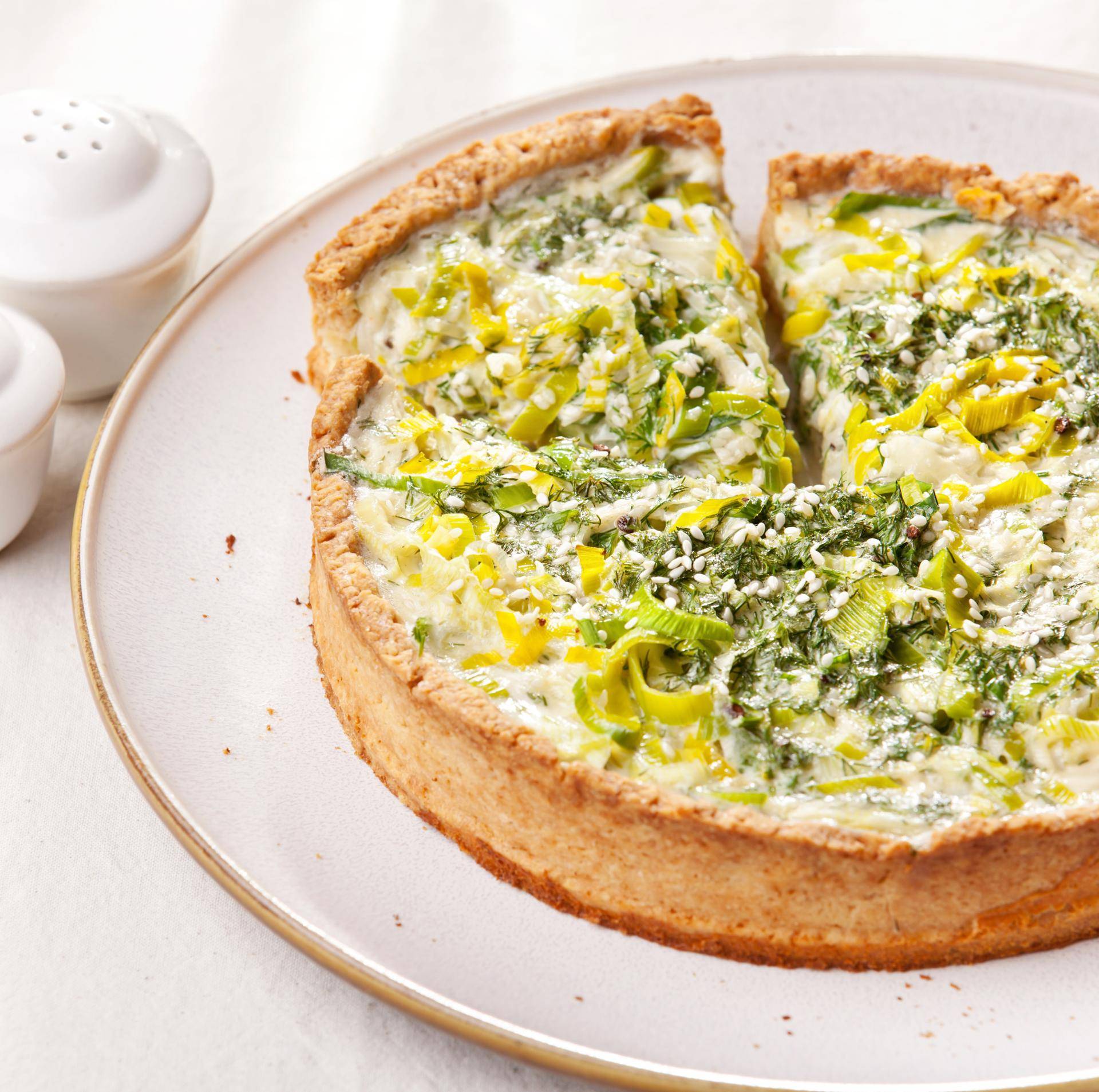 Zartschmelzende Lauch-Curry-Quiche - Rezepte Easy Fry XL Surface | Tefal