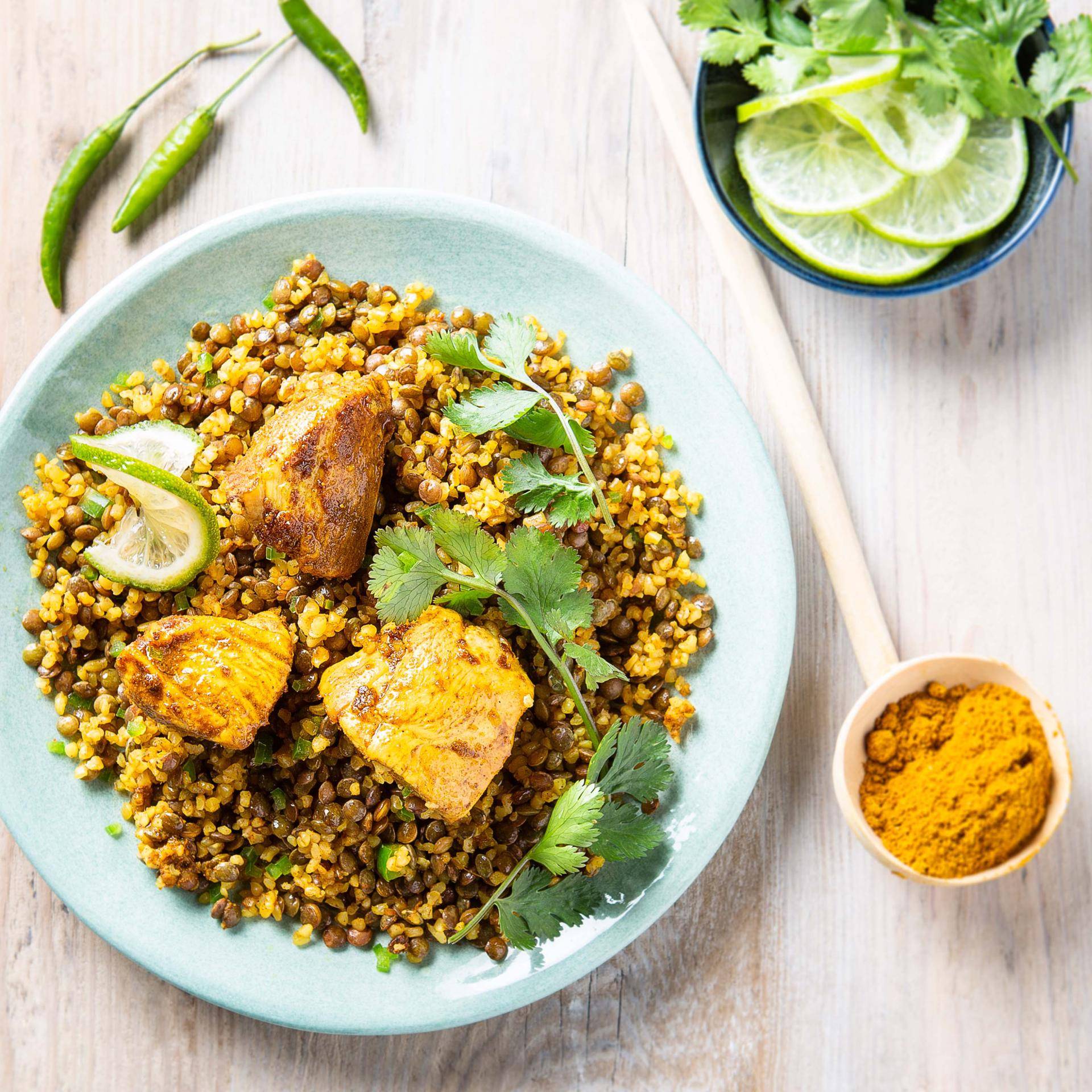Hühnchen nach indischer Art - Rezepte Actifry Genius | Tefal