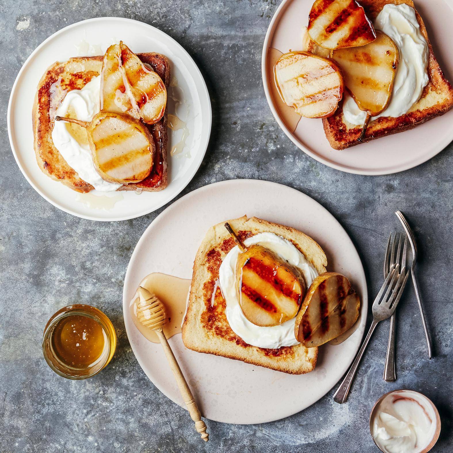 Armer Ritter (French Toast) und karamellisierte Birnen - Rezepte OptiGrill 4in1 | Tefal