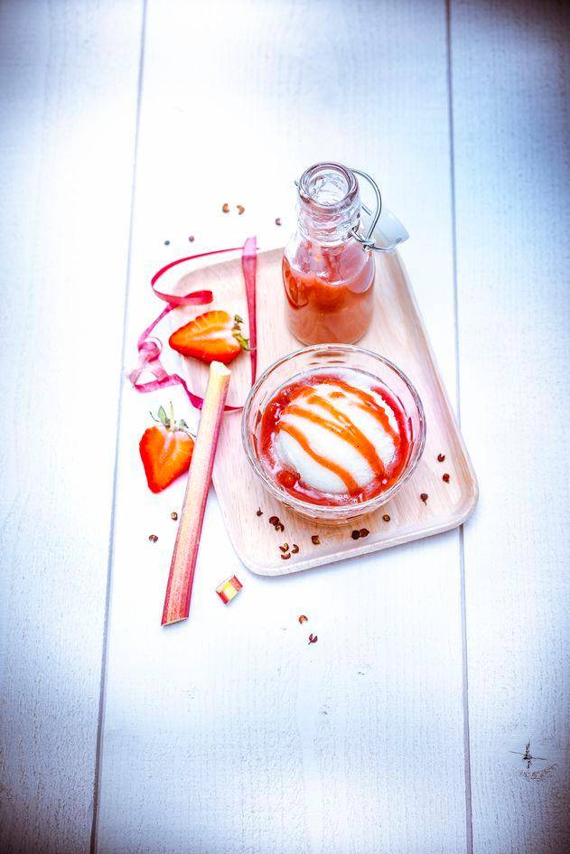 Coulis aus Erdbeeren, Rhabarber und Szechuanpfeffer - Rezepte undefined | Tefal