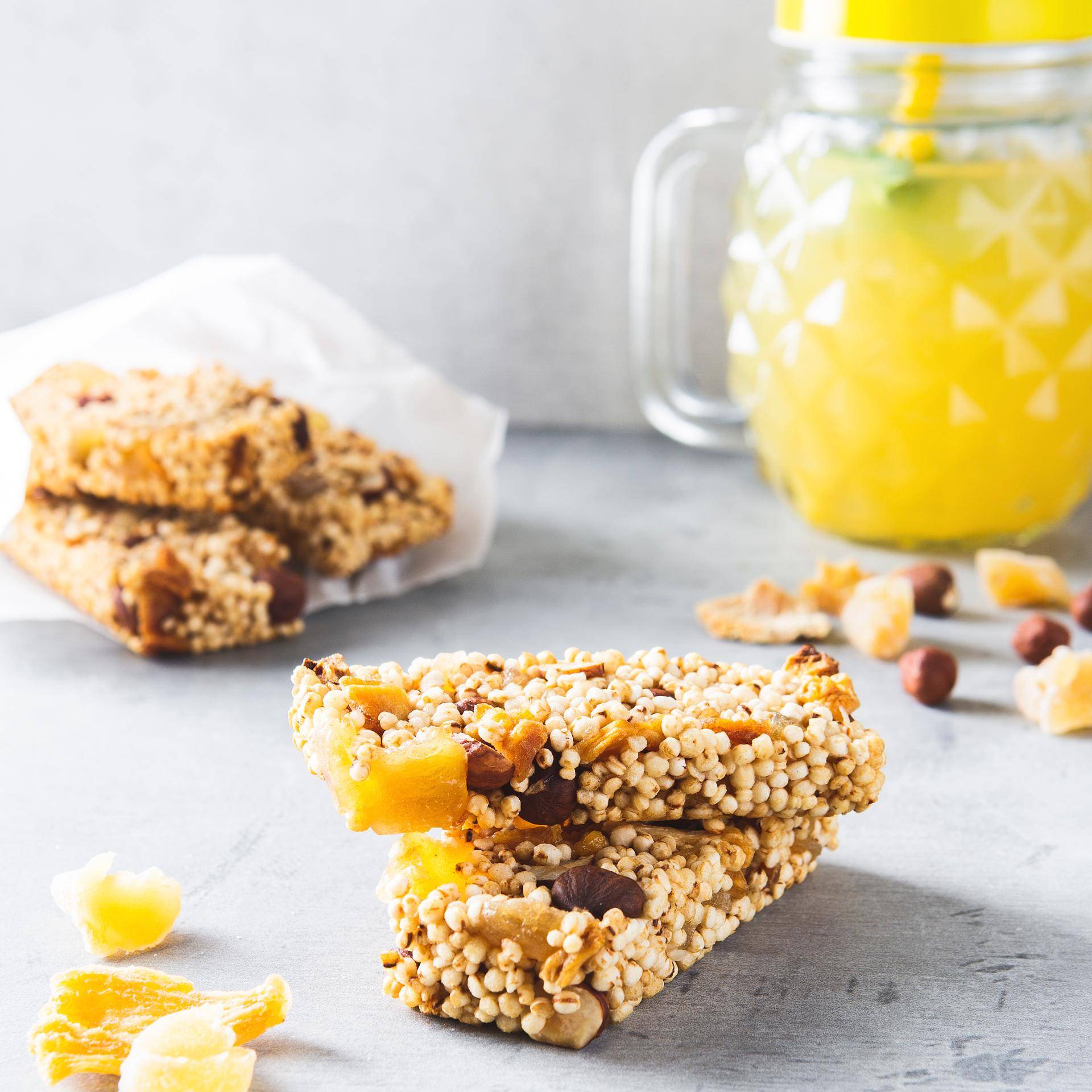 Riegel mit Quinoa, Ingwer und Ananas - Rezepte Cake Factory | Tefal