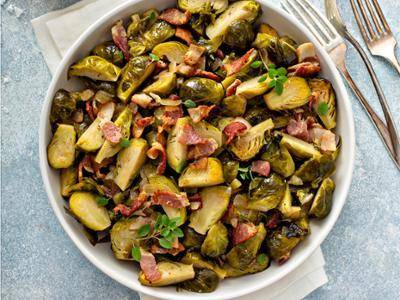 Gerösteter Rosenkohl mit Bacon und Senf - Rezepte Easy Fry Max | Tefal
