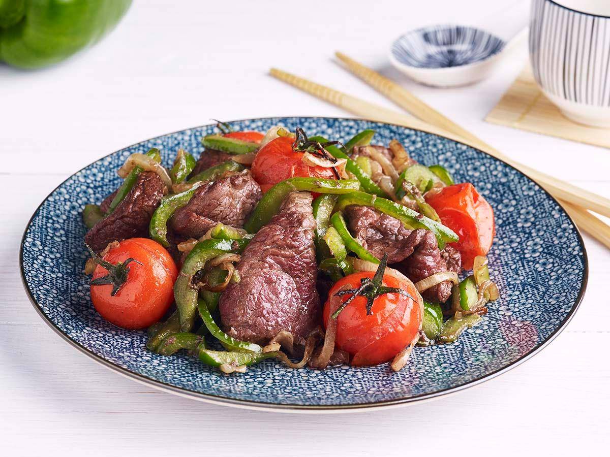 Sautiertes Rindfleisch mit Paprika und Ingwer - Rezepte Actifry Genius XL | Tefal