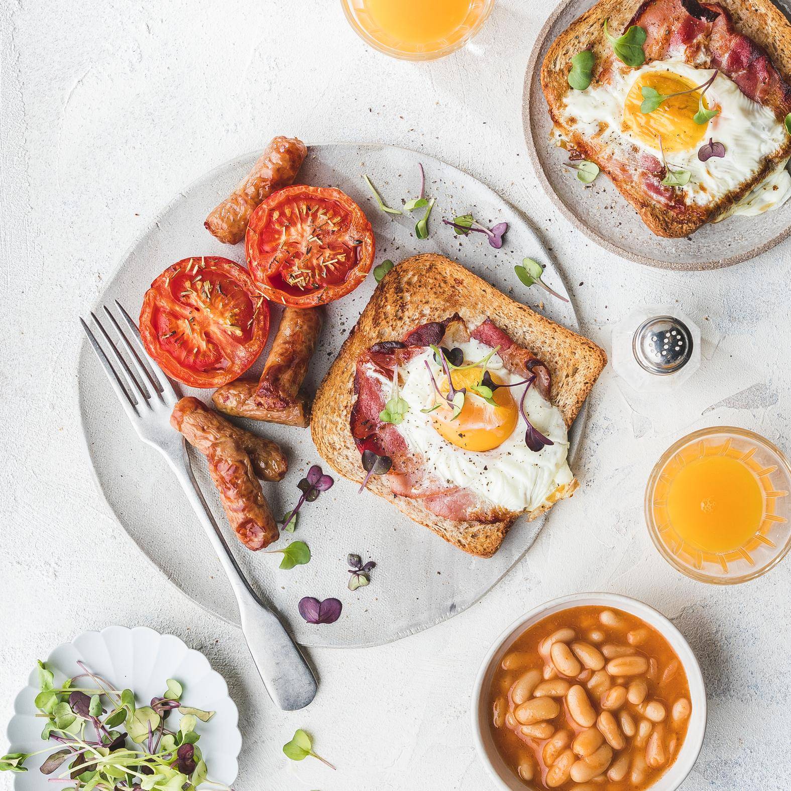 Komplettes englisches Frühstück - Rezepte Dual EasyFry&Grill | Tefal