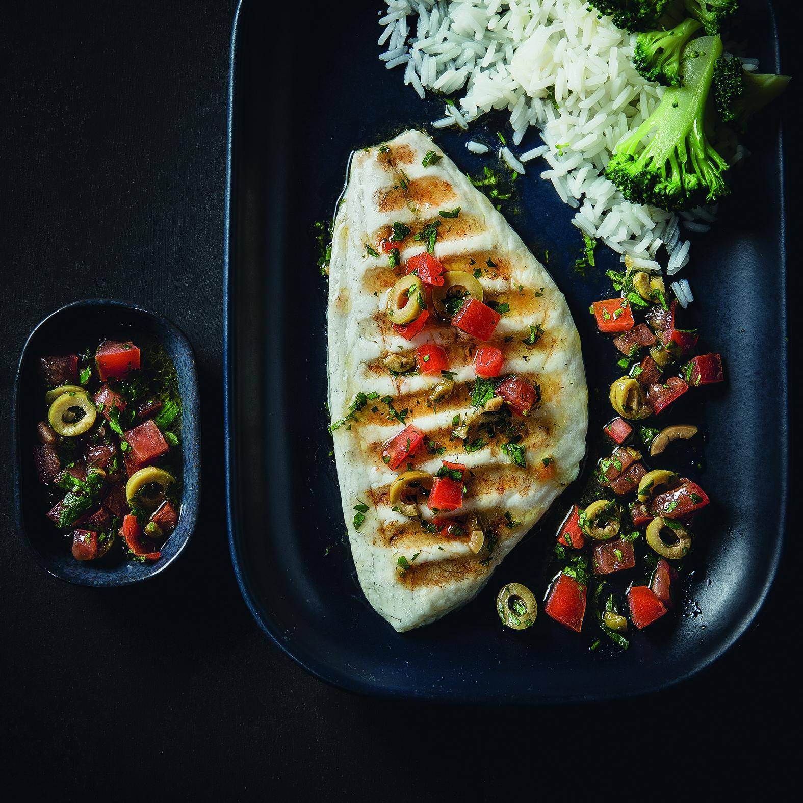 Brasse mit Tomaten & Oliven - Rezepte OptiGrill | Tefal