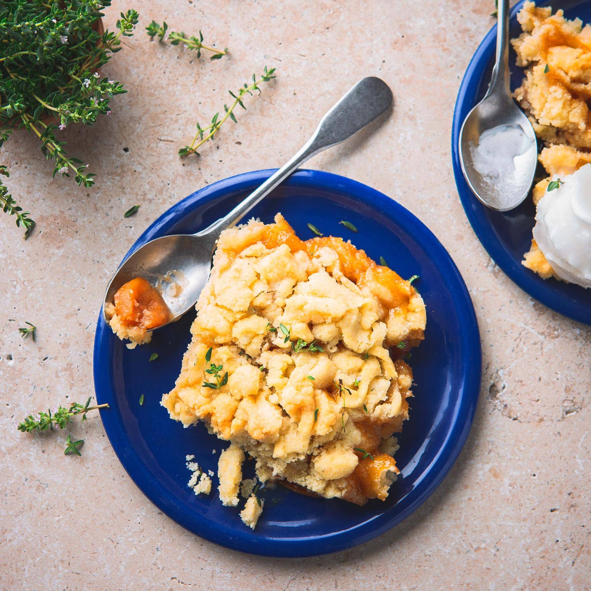 Mirabellen und Thymian Crumble - Rezepte Cake Factory | Tefal