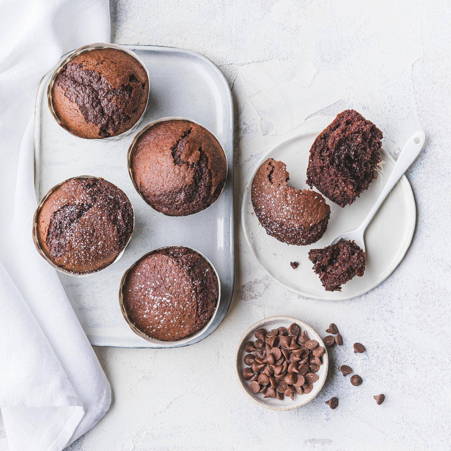 Schokoladen-Muffins - Rezepte Dual EasyFry&Grill | Tefal