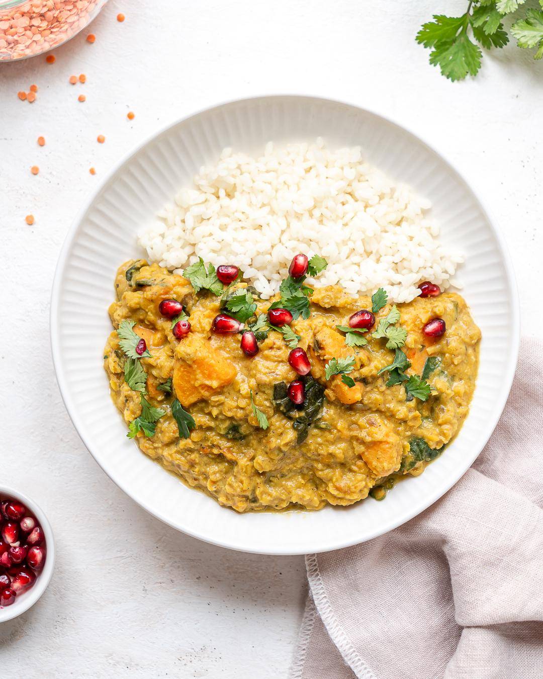 Korallenroter Linsendahl - Rezepte Pfannen & Töpfe | Tefal