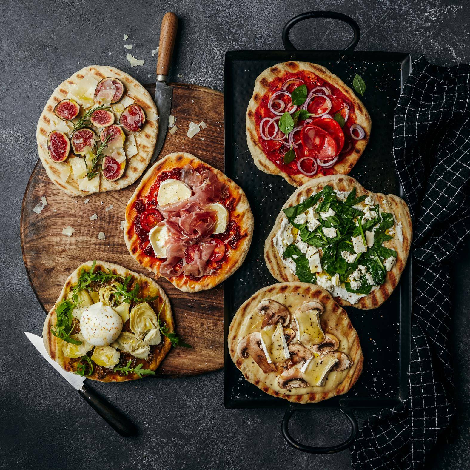 Gegrillte Pizza in 6 Varianten - Rezepte OptiGrill 2in1 | Tefal