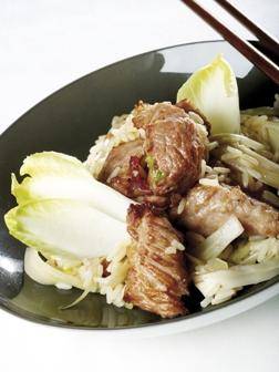 Kalbsragout mit Chicorée und Basmatireis - Rezepte Actifry Original 1kg | Tefal