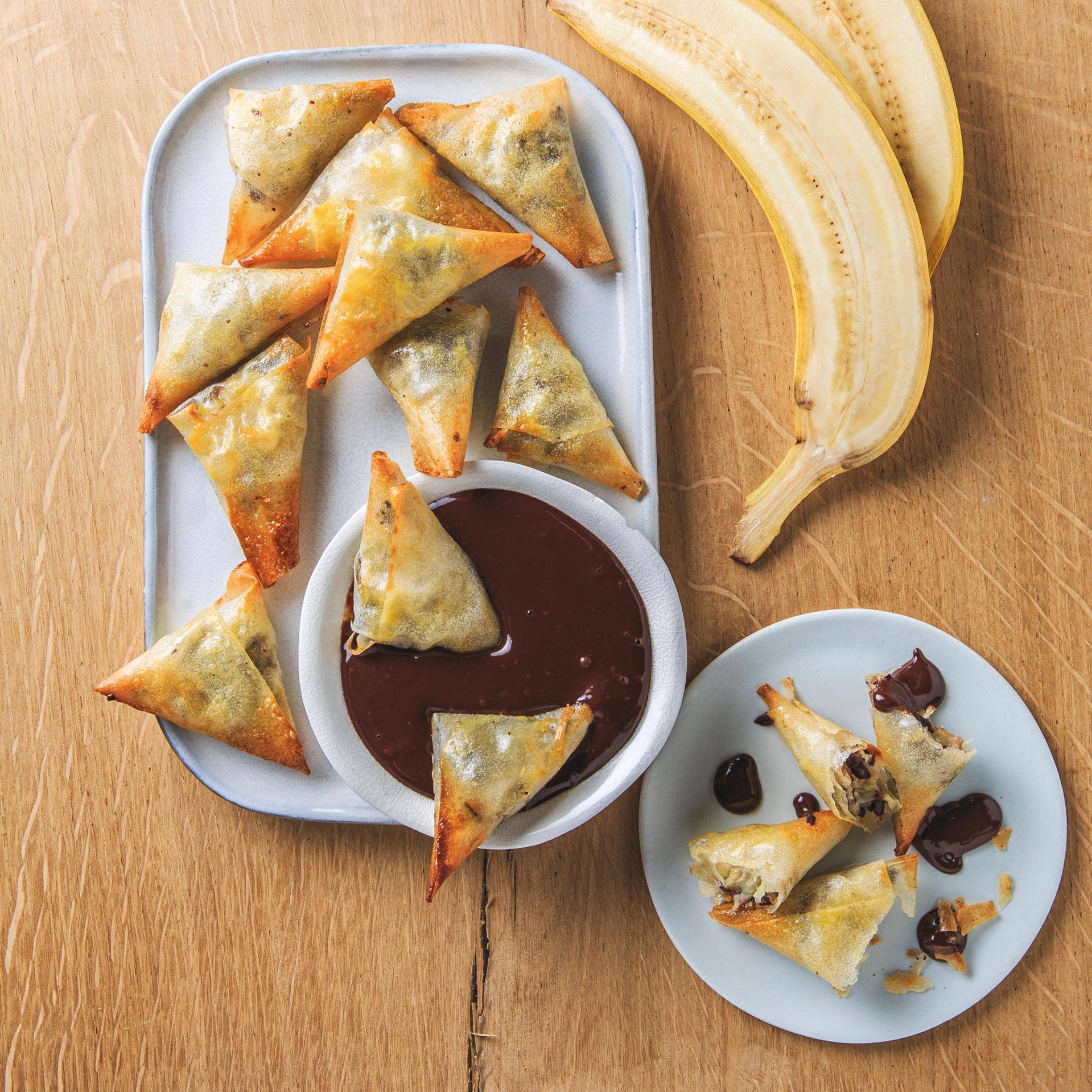 Schoko-Bananen-Samosas - Rezepte EASY FRY & GRILL 2 in 1 XXL | Tefal