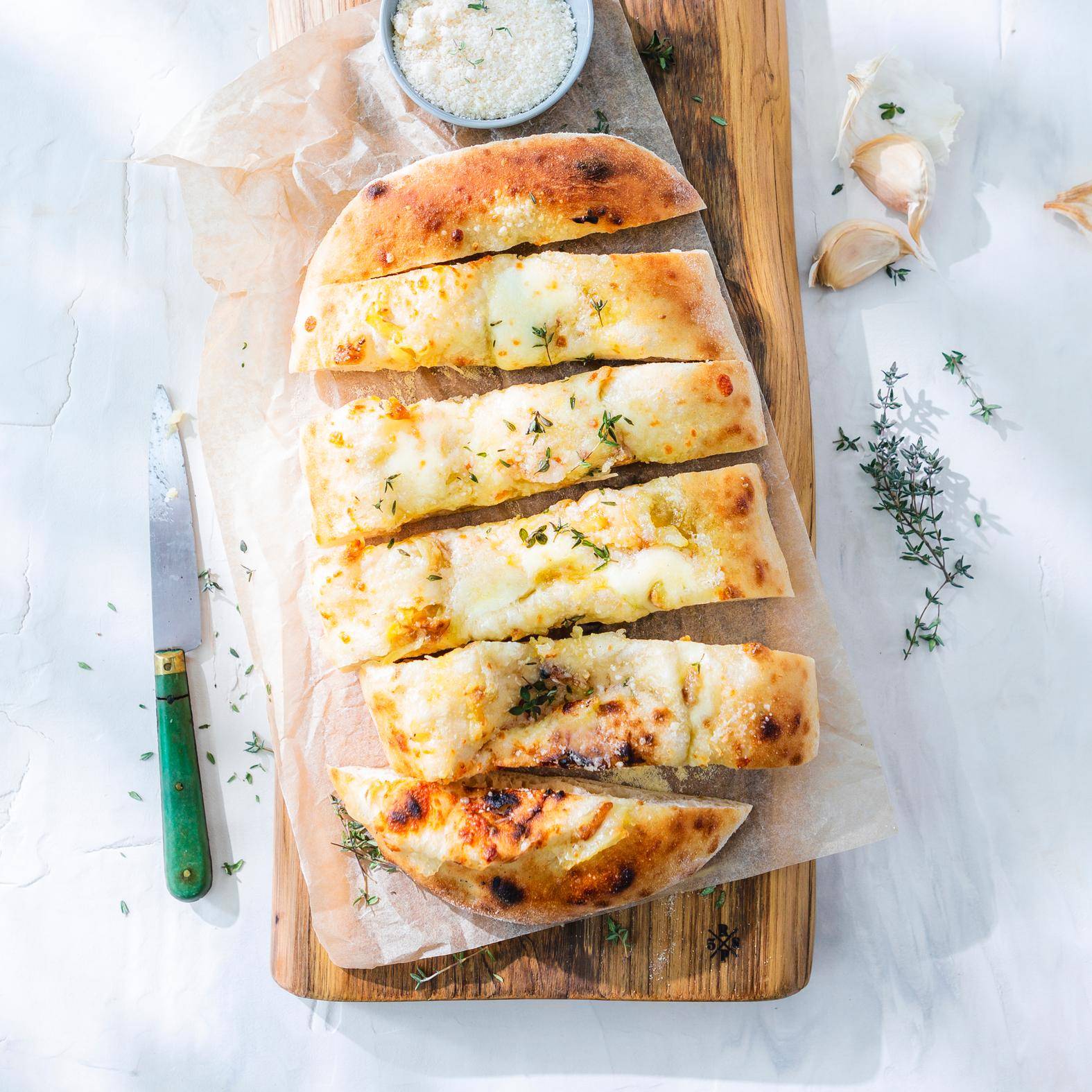 Knoblauchbrot mit Käse - Rezepte Pizza Pronto | Tefal