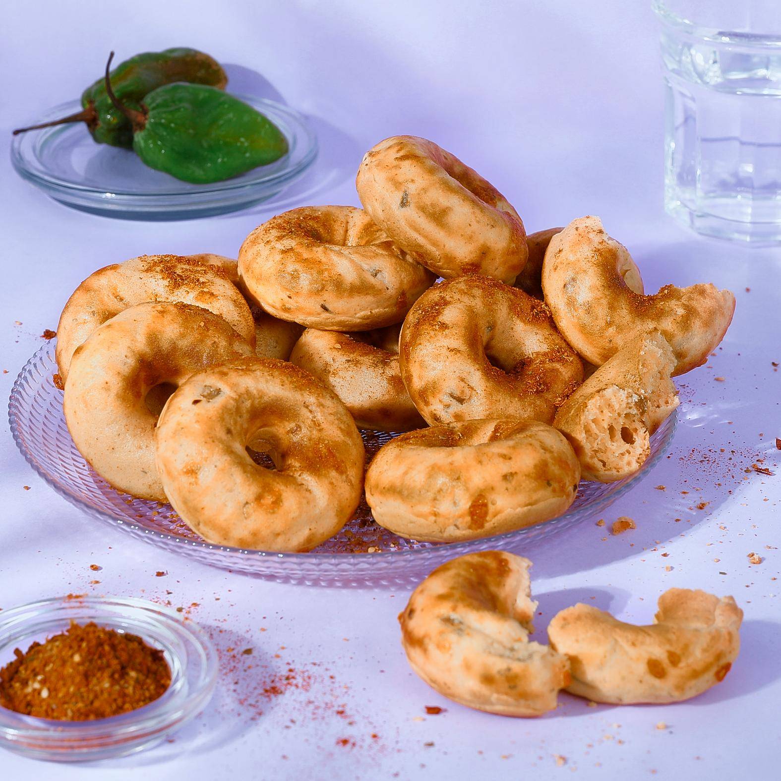 Cheddar und Jalapeño Donuts - Rezepte Snack Collection MECHANICAL | Tefal