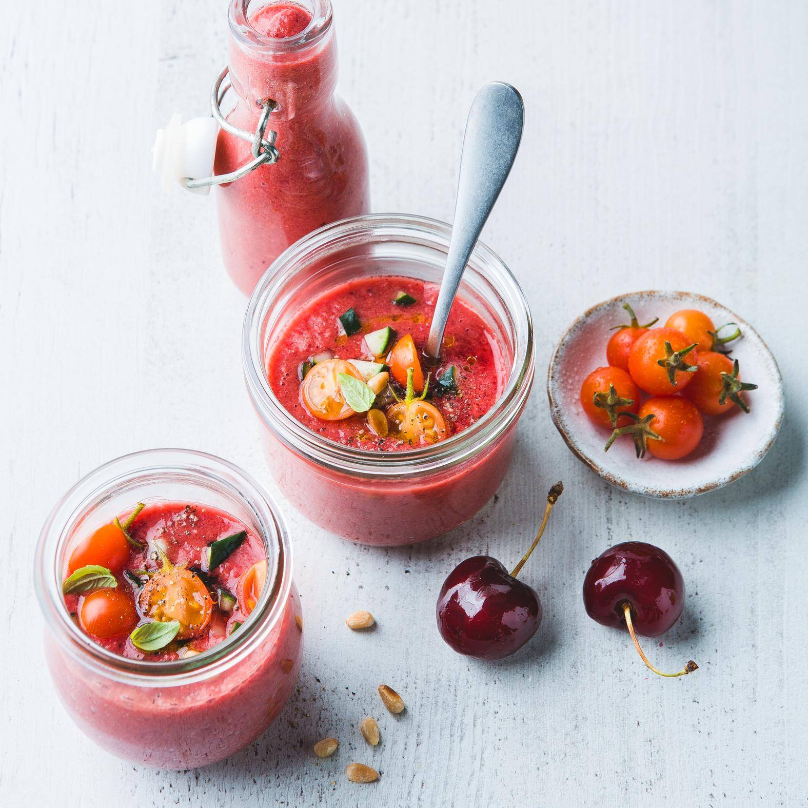 *Tomato and cherry gazpacho - Rezepte Blend up | Tefal