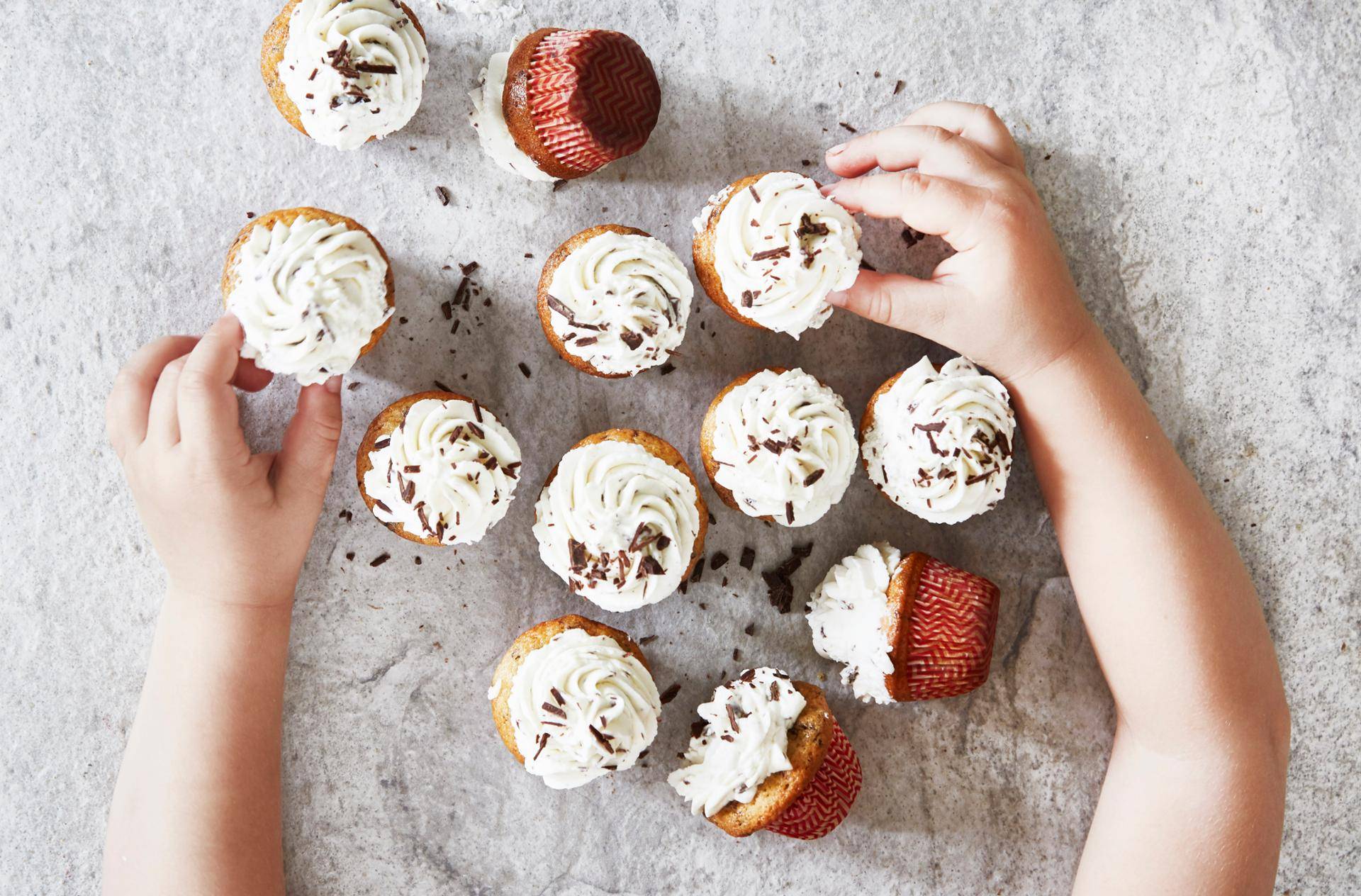 Mini-Straciatella-Cupcakes - Rezepte Cake Factory | Tefal