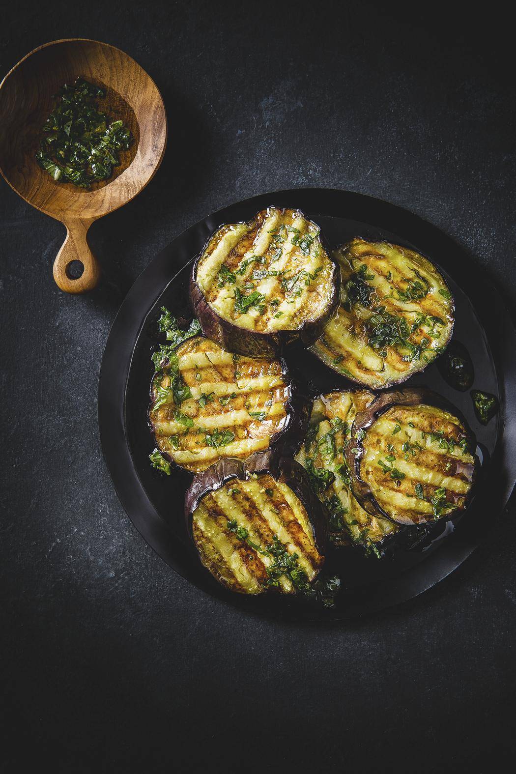 Gegrillte Auberginen mit Pesto - Rezepte Optigrill Elite | Tefal