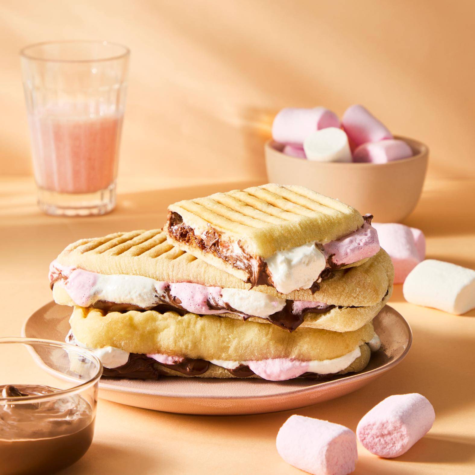 Panini mit Schokolade und Marshmallows - Rezepte Snack Collection MECHANICAL | Tefal