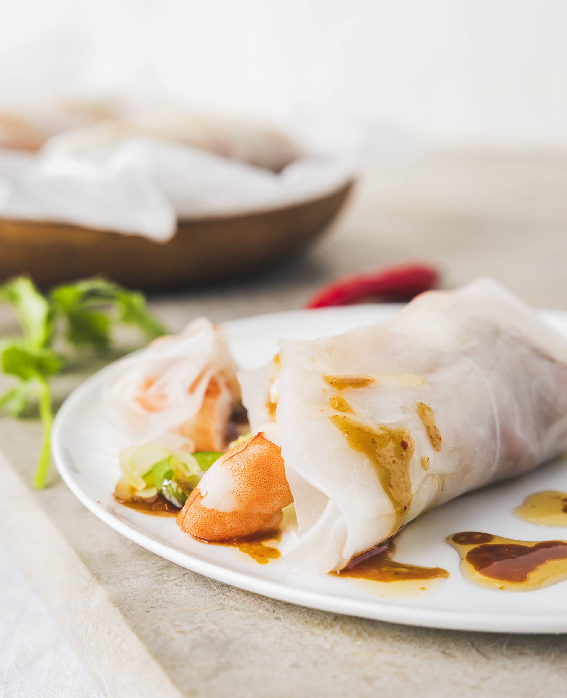 Vietnamesische Garnelen-Frühlingsrollen - Rezepte Smartcook Infinity Autostir | Tefal