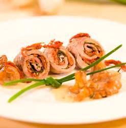 Kalbsrouladen mit Soße aus Pfifferlingen - Rezepte Actifry Original 1kg | Tefal