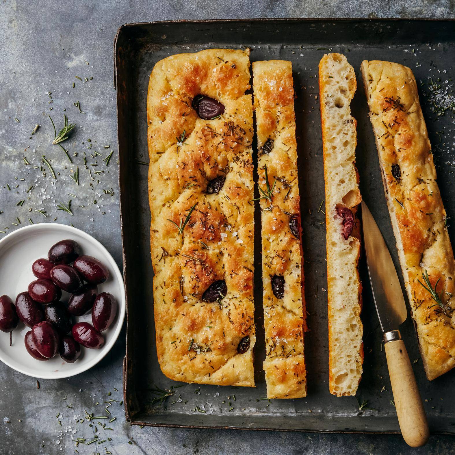 Ungeknetete Focaccia - Rezepte OptiGrill 4in1 XL | Tefal