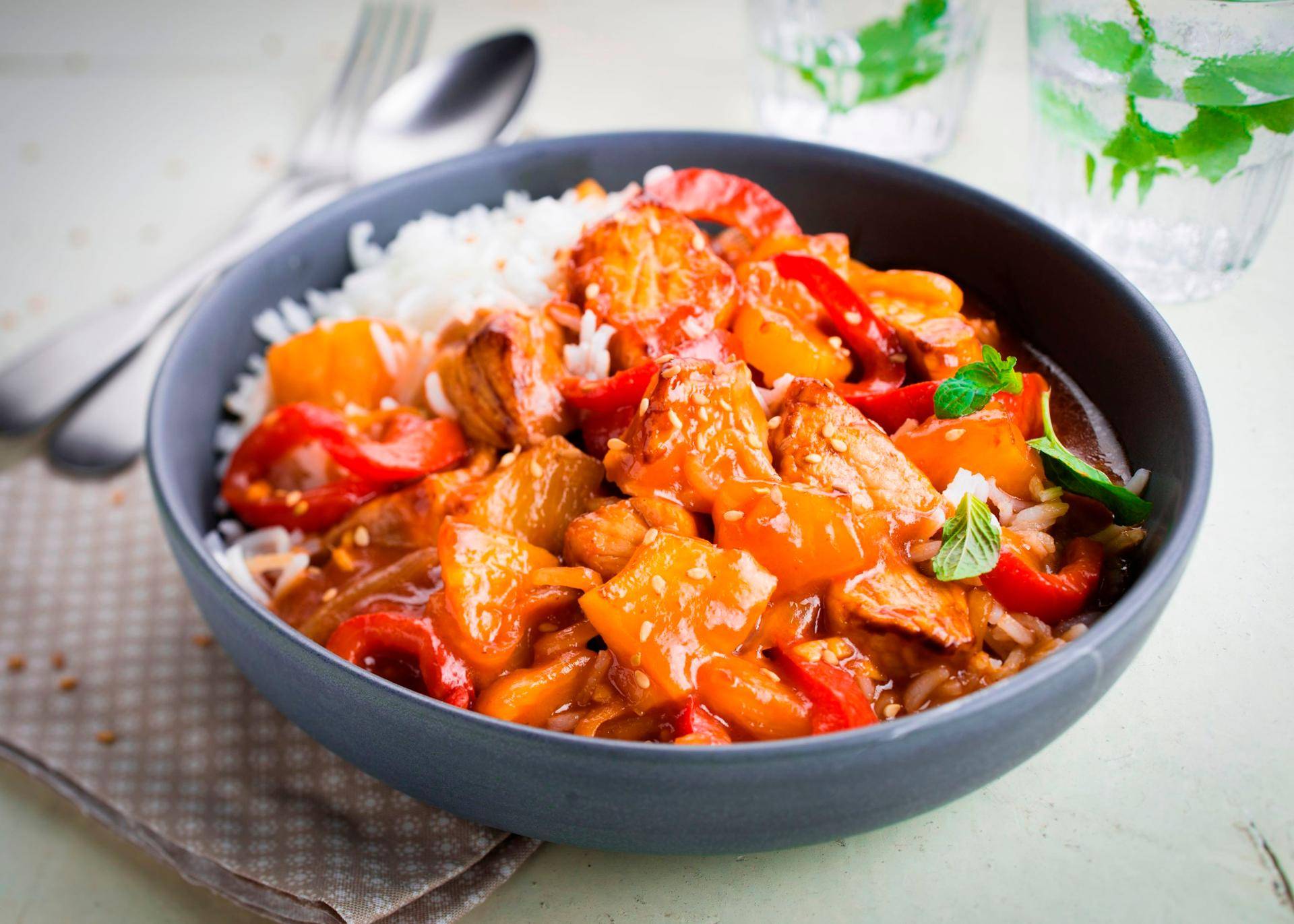Schweinefleisch süß-sauer - Rezepte Actifry Smart XL | Tefal