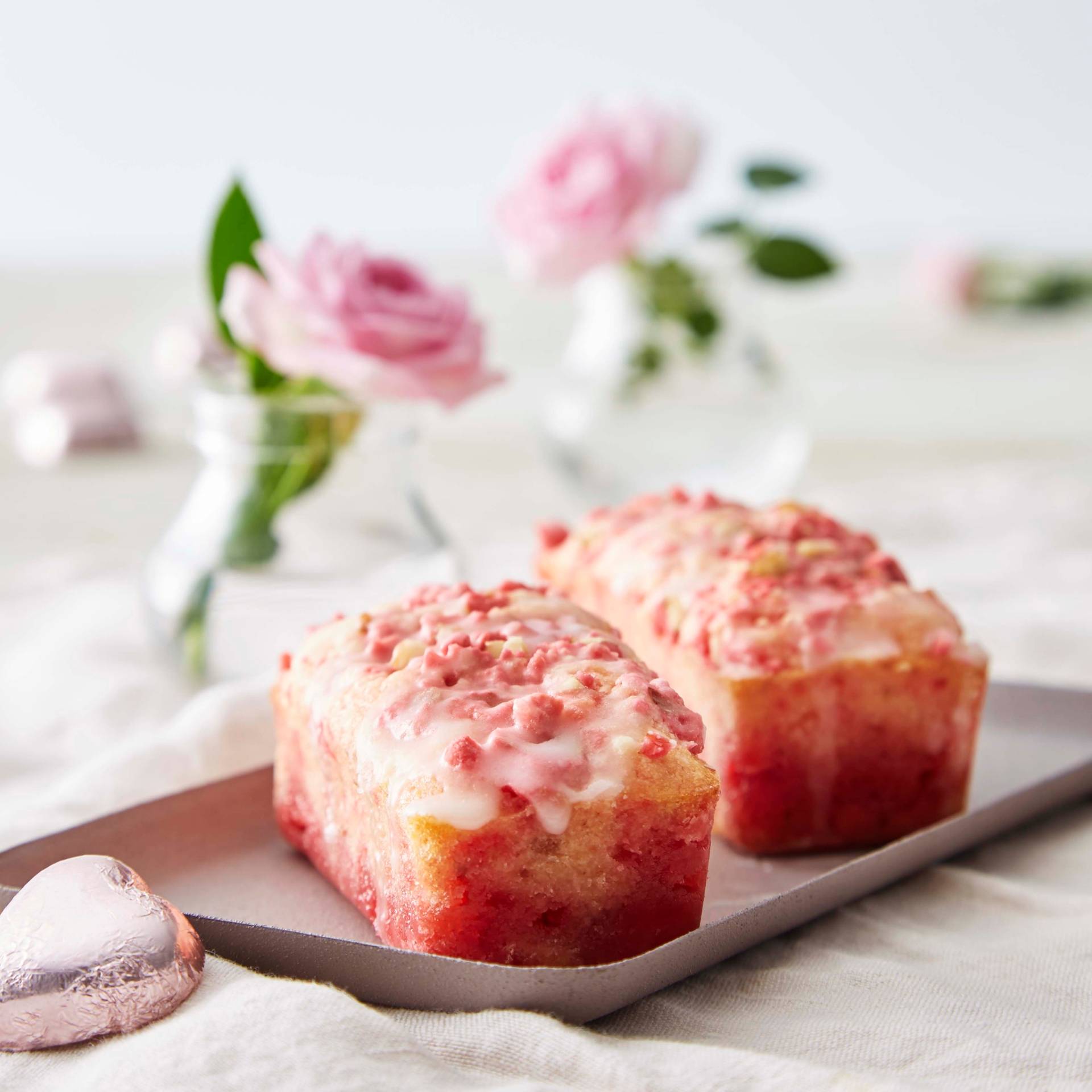 Zitronen und pinke Pralinen Mini Kuchen - Rezepte Cake Factory | Tefal