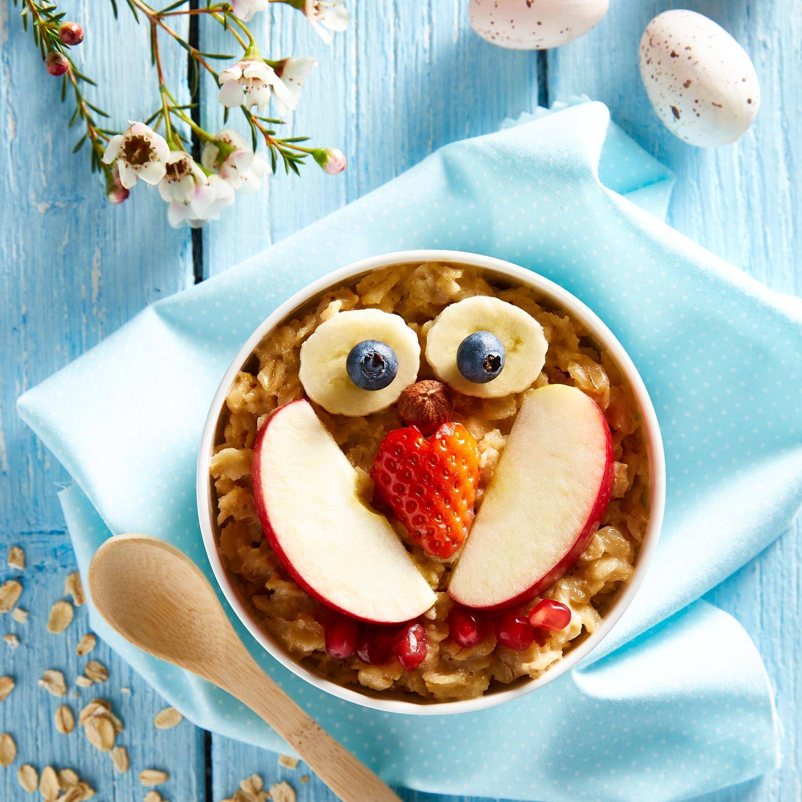 Haferbrei in Form einer Eule - Rezepte Perfectmix Cook | Tefal