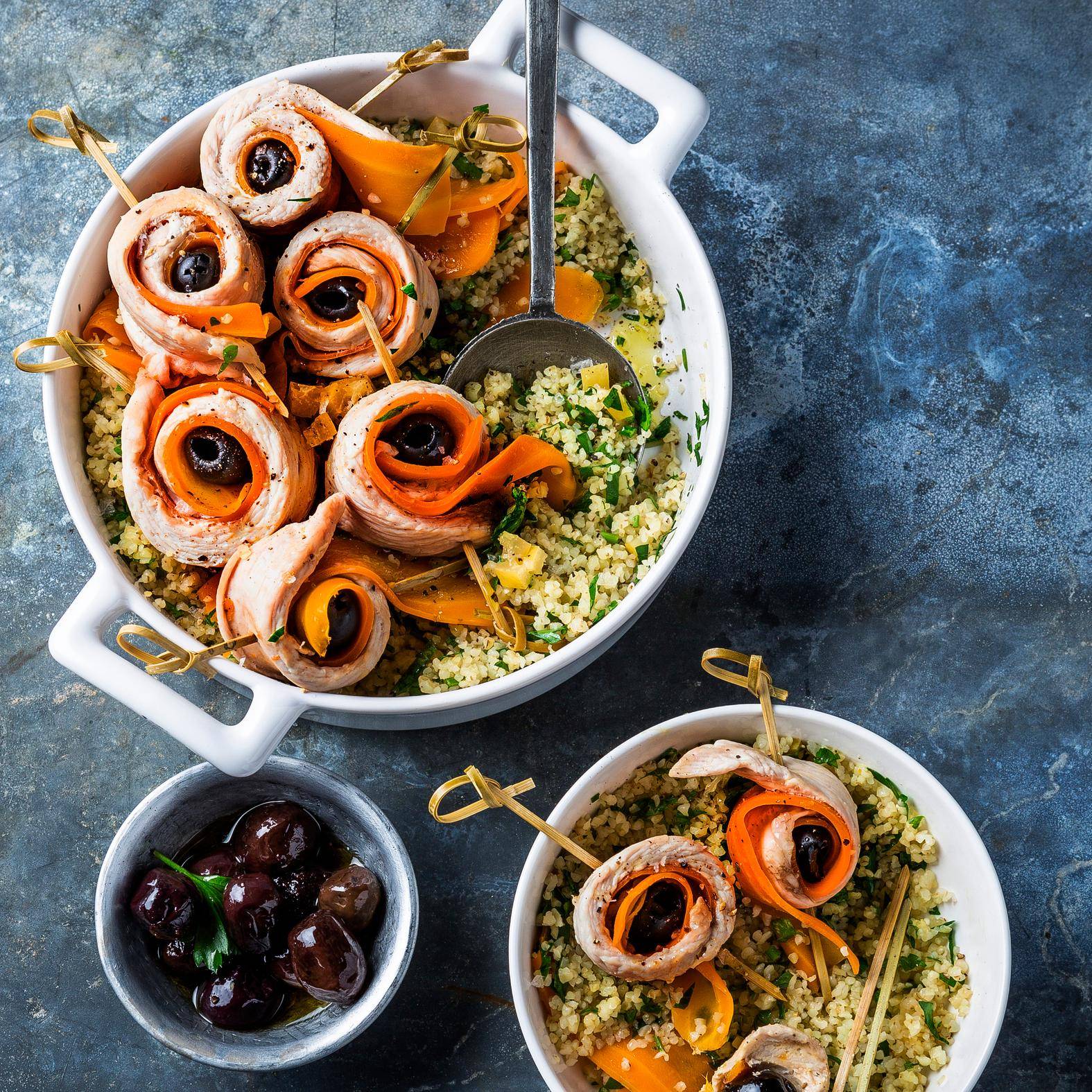 Putenröllchen mit Karotten - Rezepte Easy Fry Max | Tefal