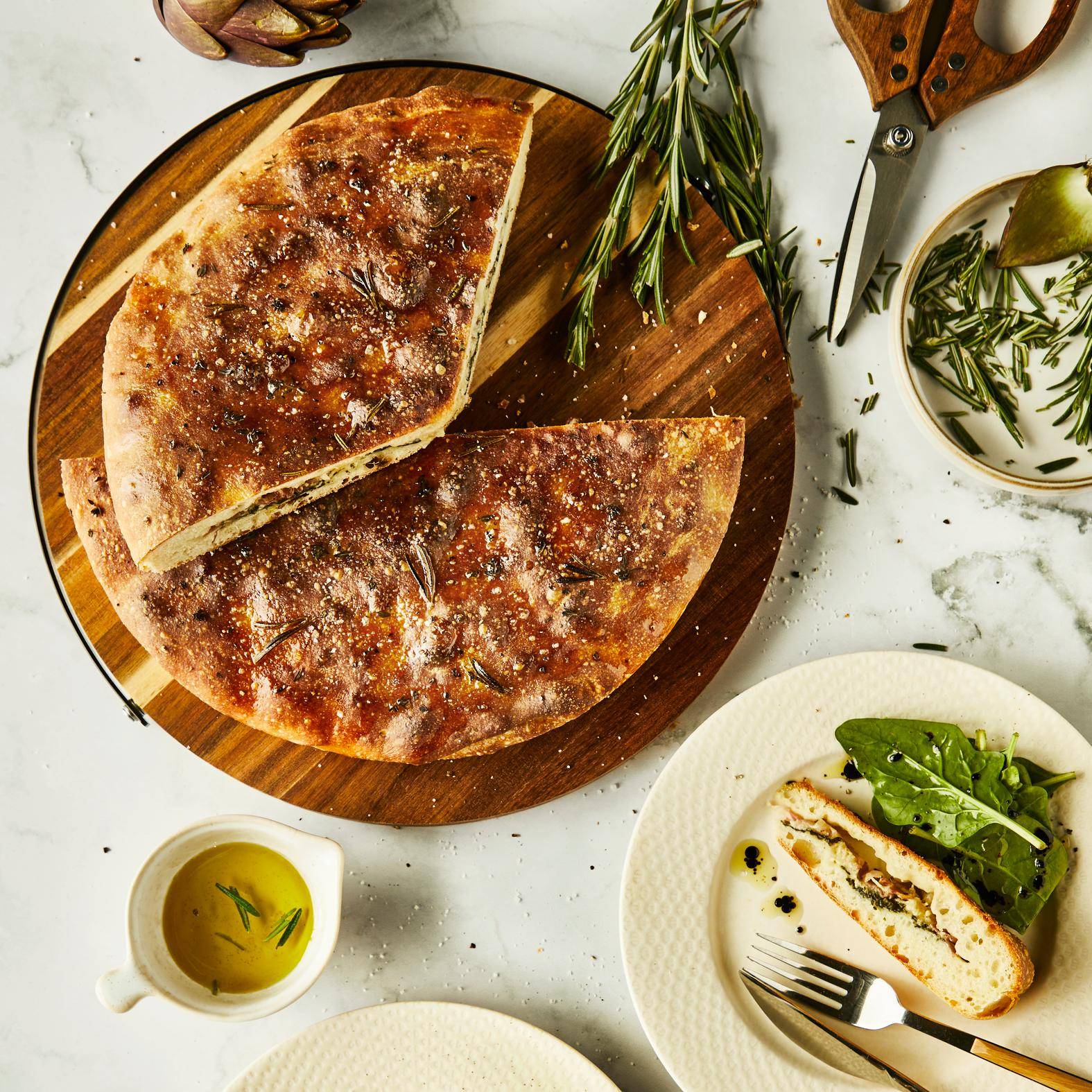 Gefüllte Focaccia - Rezepte Pfannen & Töpfe | Tefal