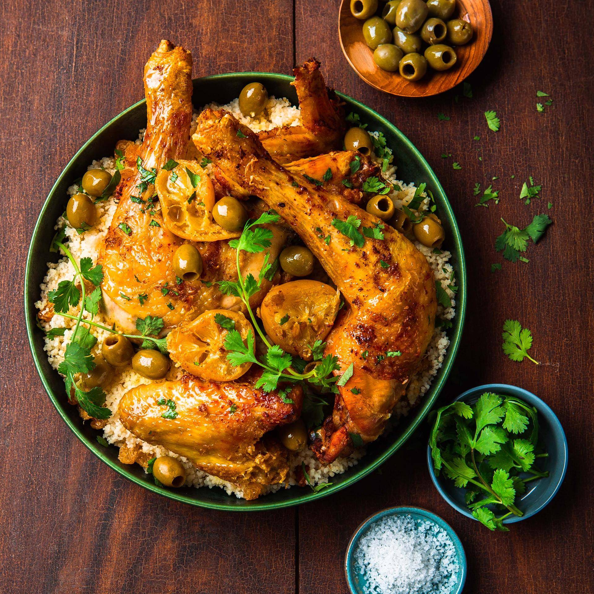 Hähnchen- Tajine mit Oliven und eingelegten Zitronen - Rezepte Actifry Original 1kg | Tefal