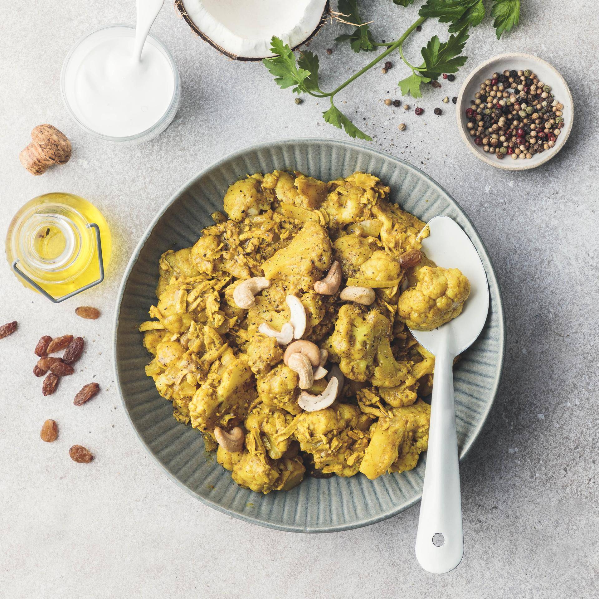 Schnelles und einfaches Blumenkohl-Curry - Rezepte Turbo Cuisine & Fry | Tefal