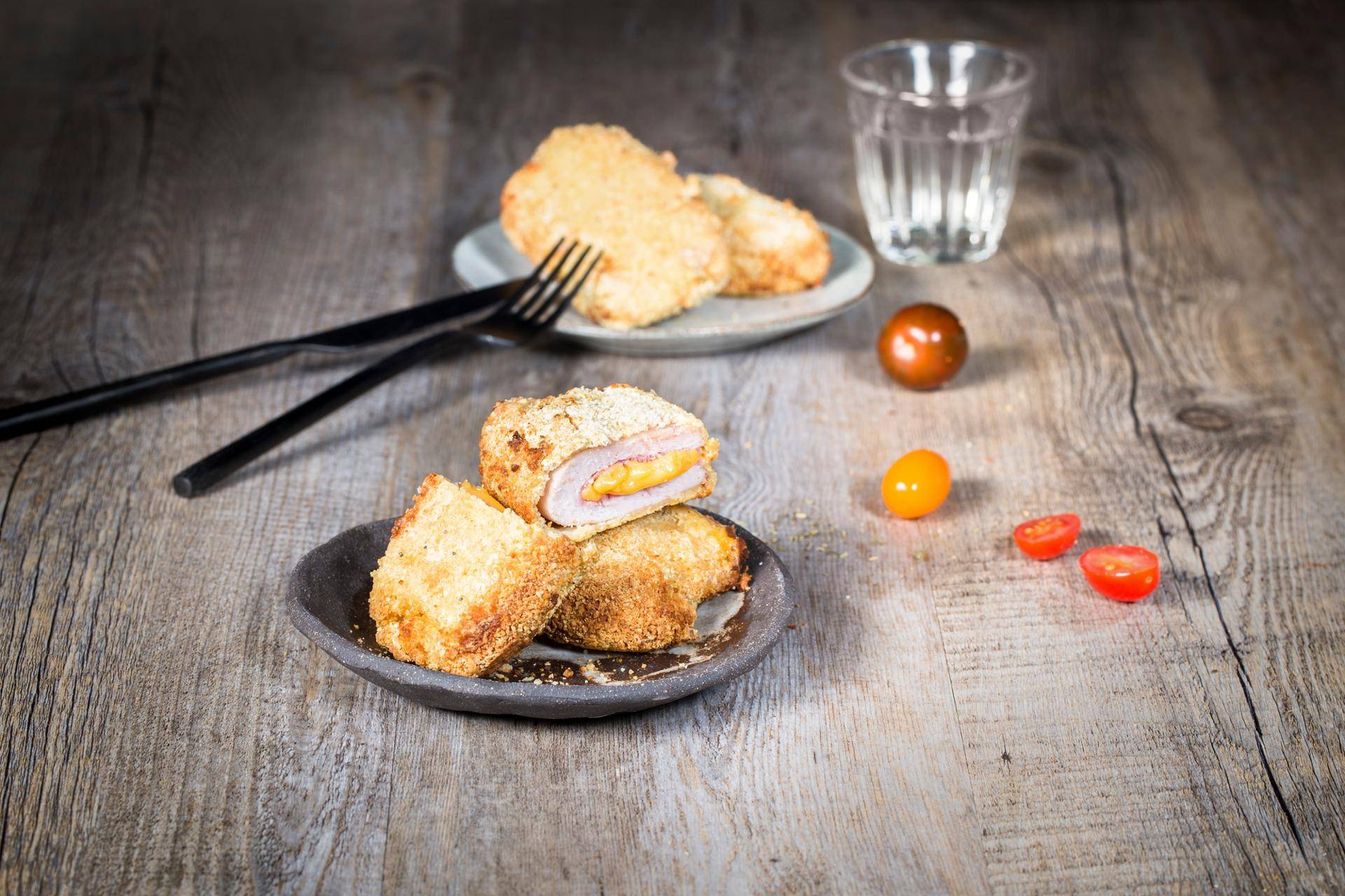 Cordon bleu von der Pute mit Cheddar - Rezepte Actifry Genius | Tefal