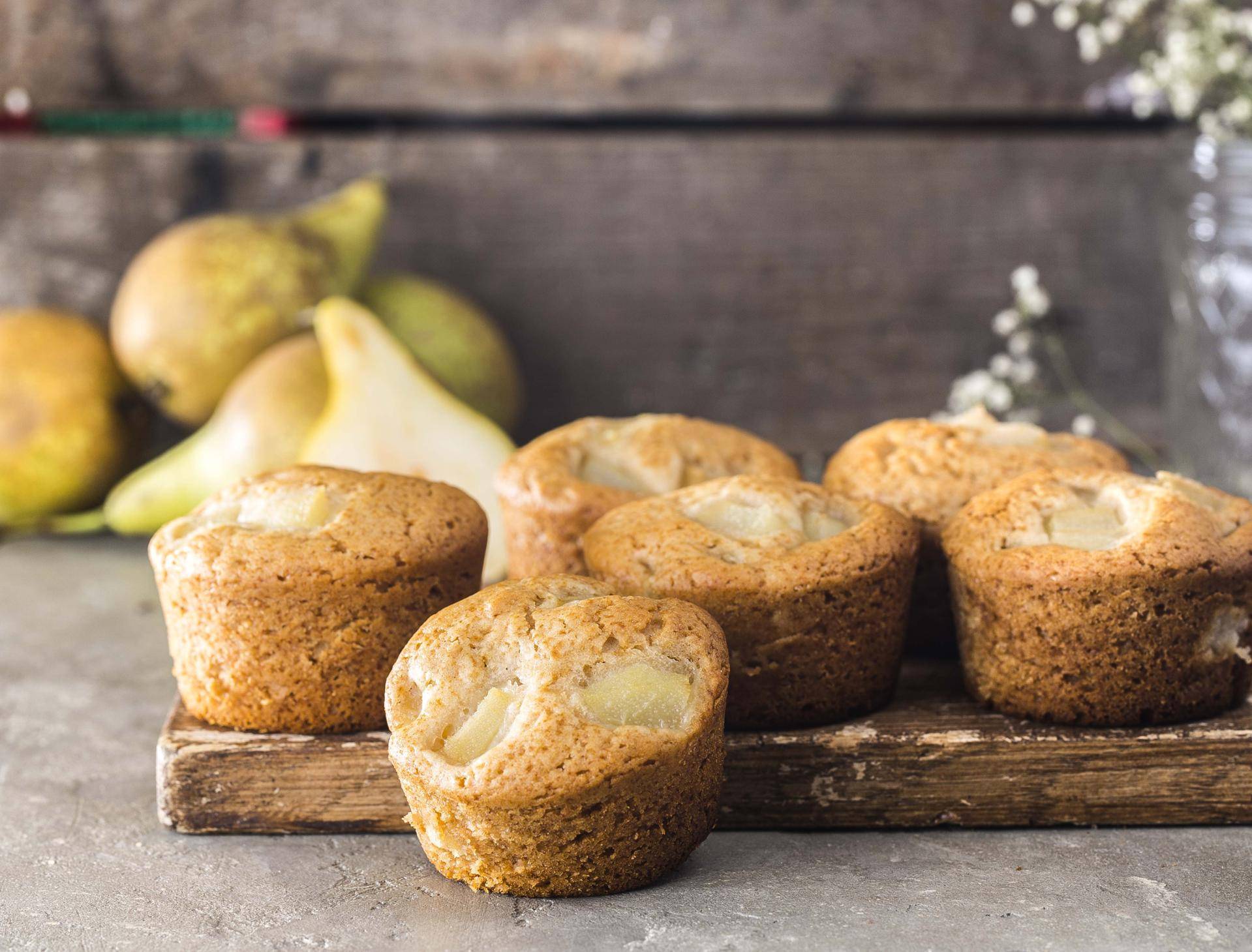 Vegane Birnenmuffins - Rezepte Cake Factory | Tefal