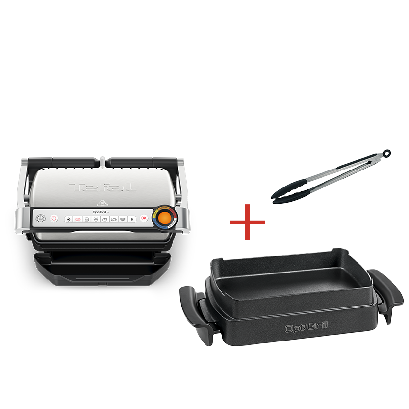 OptiGrill+ im Set mit passender Backschale