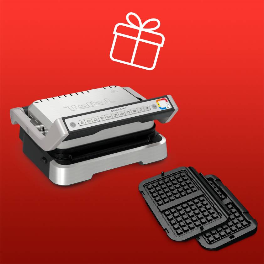 OptiGrill 4in1 mit passenden Waffelplatten