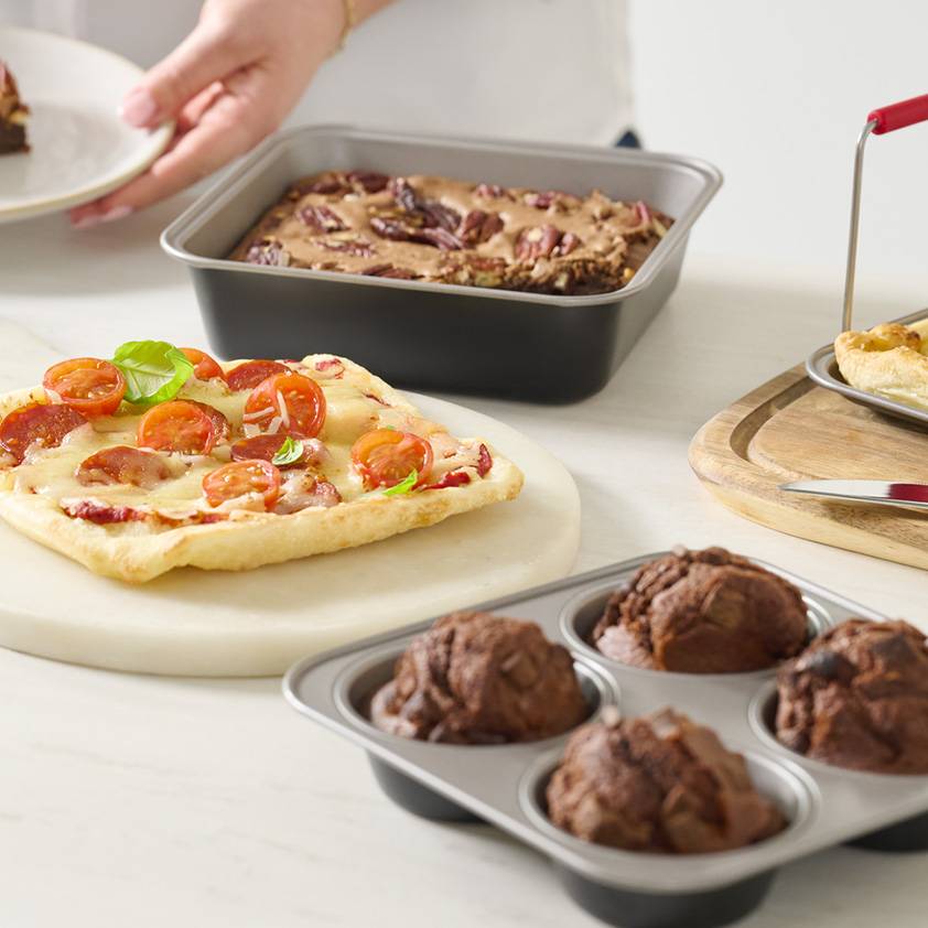 Geburtstags‑Bundle: Easy Fry Crispy Stack Heißluftfritteuse inkl. Backset für Heißluftfritteusen